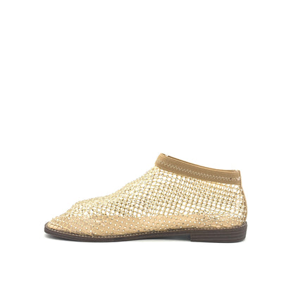 Mastic Soul Sable Rhinestone Mesh Ankle Bootie