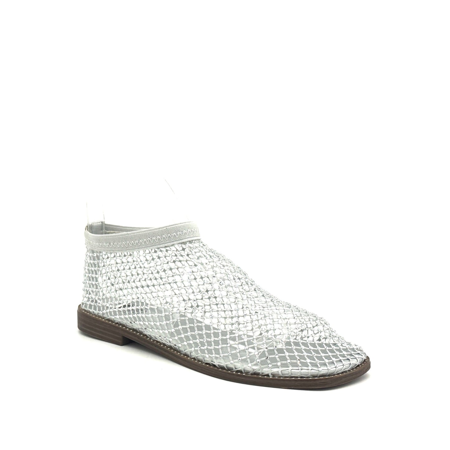 Mastic Soul Sable Rhinestone Mesh Ankle Bootie