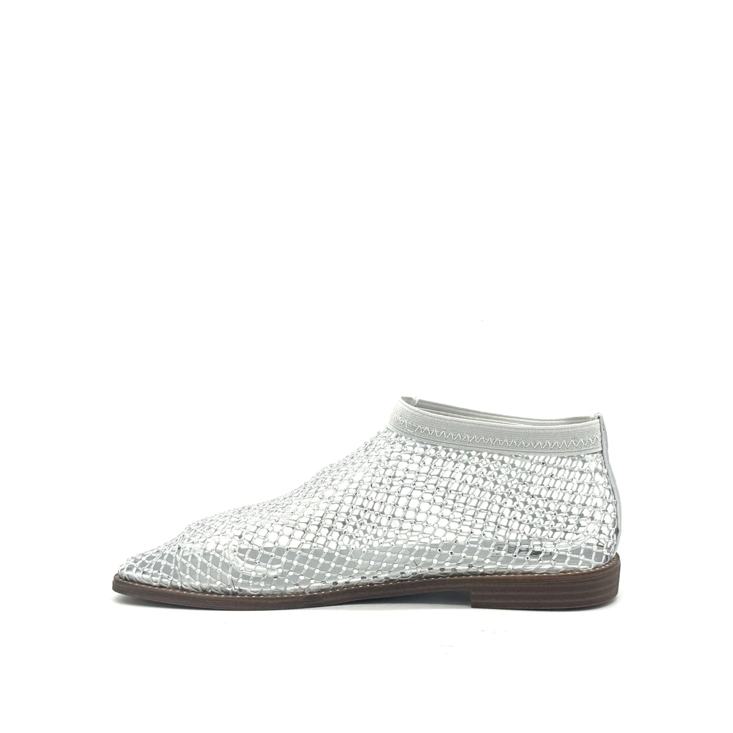Mastic Soul Sable Rhinestone Mesh Ankle Bootie
