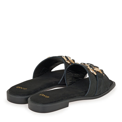 EXE Buckle Slide Sandal