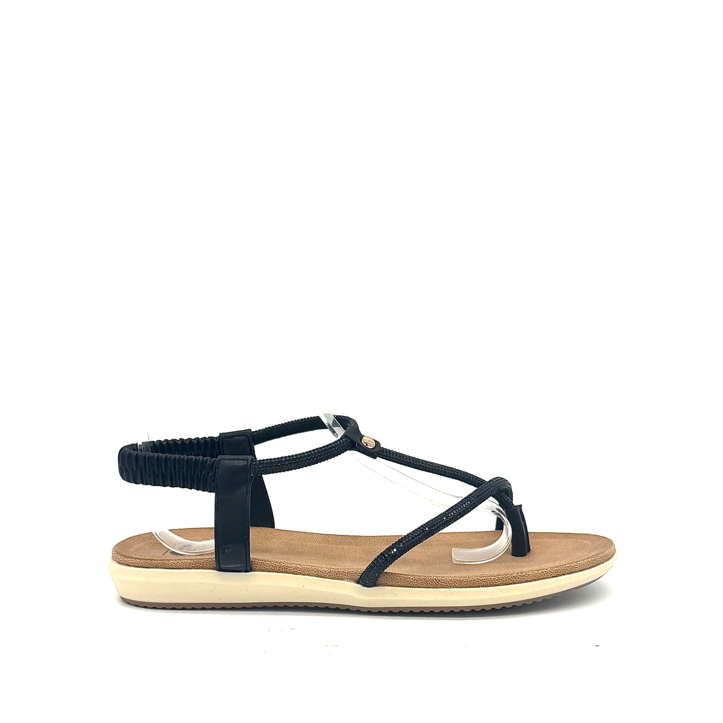 Mastic Soul Viva Rhinestone Strappy Flat Sandal