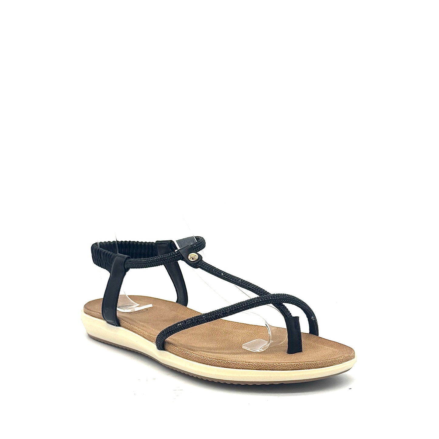 Mastic Soul Viva Rhinestone Strappy Flat Sandal