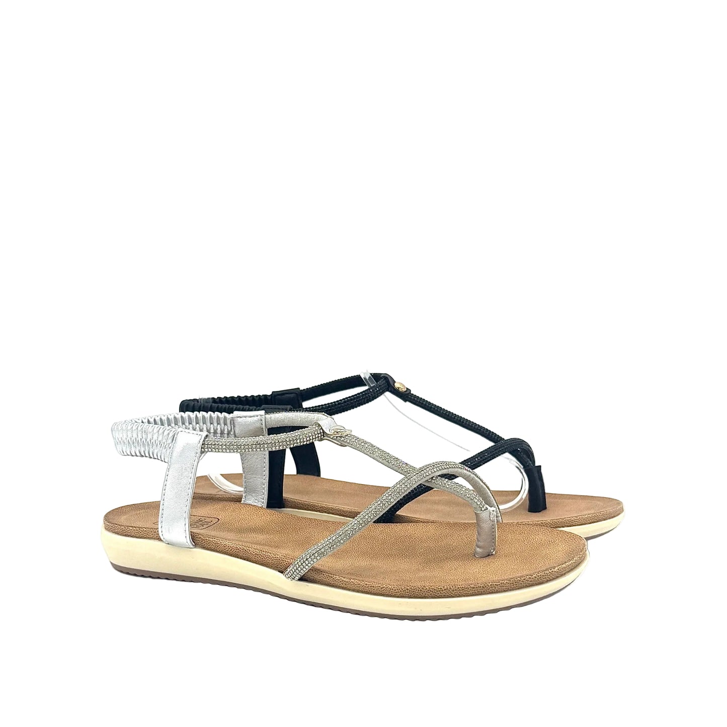 Mastic Soul Viva Rhinestone Strappy Flat Sandal