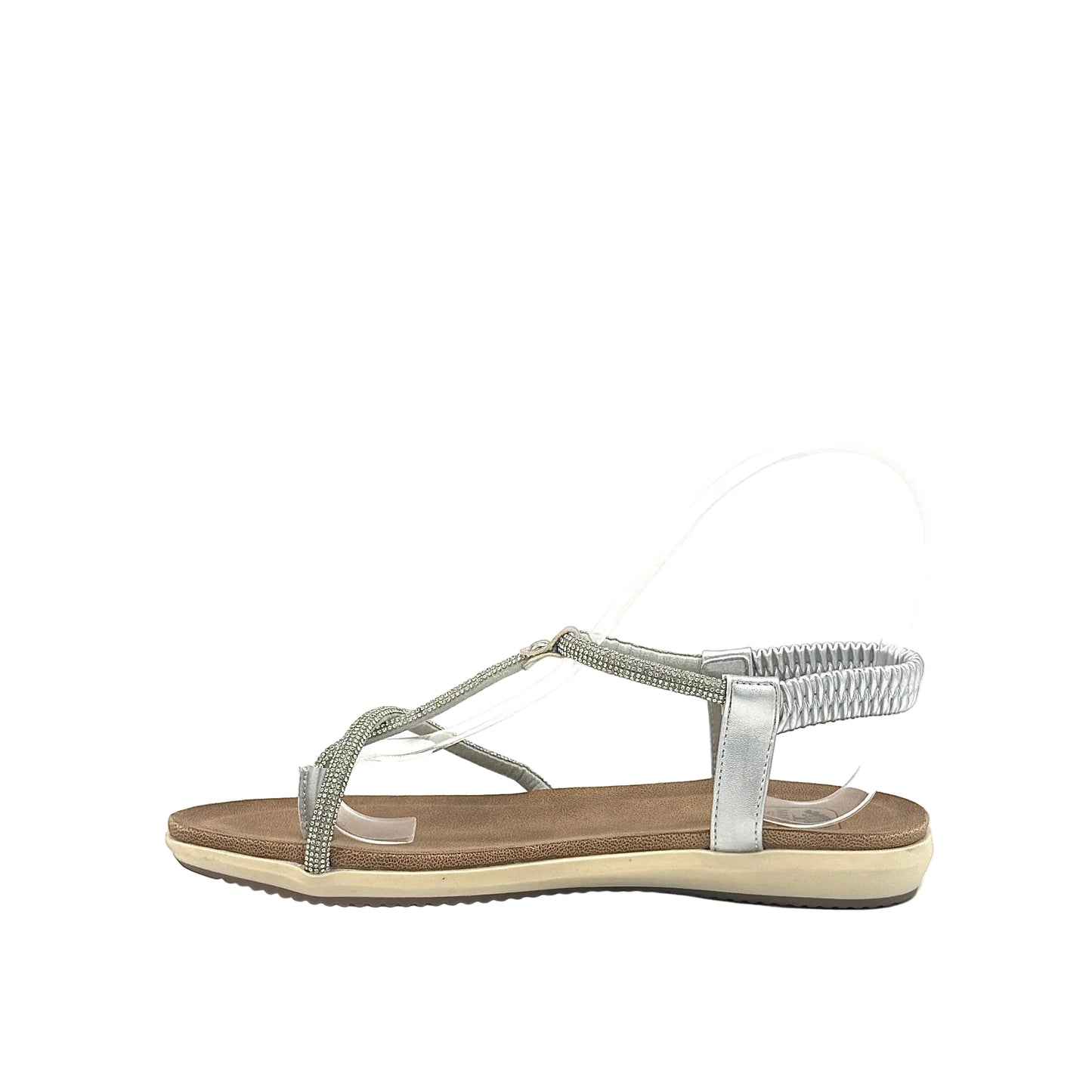 Mastic Soul Viva Rhinestone Strappy Flat Sandal