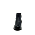 BONAVI Billie genuine leather and suede ankle boot in black, front view