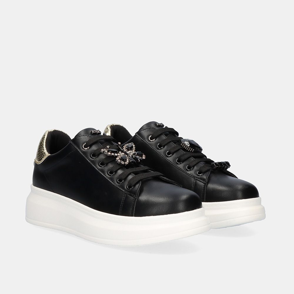 RENATO GARINI BLACK BUTTERFLY SNEAKER