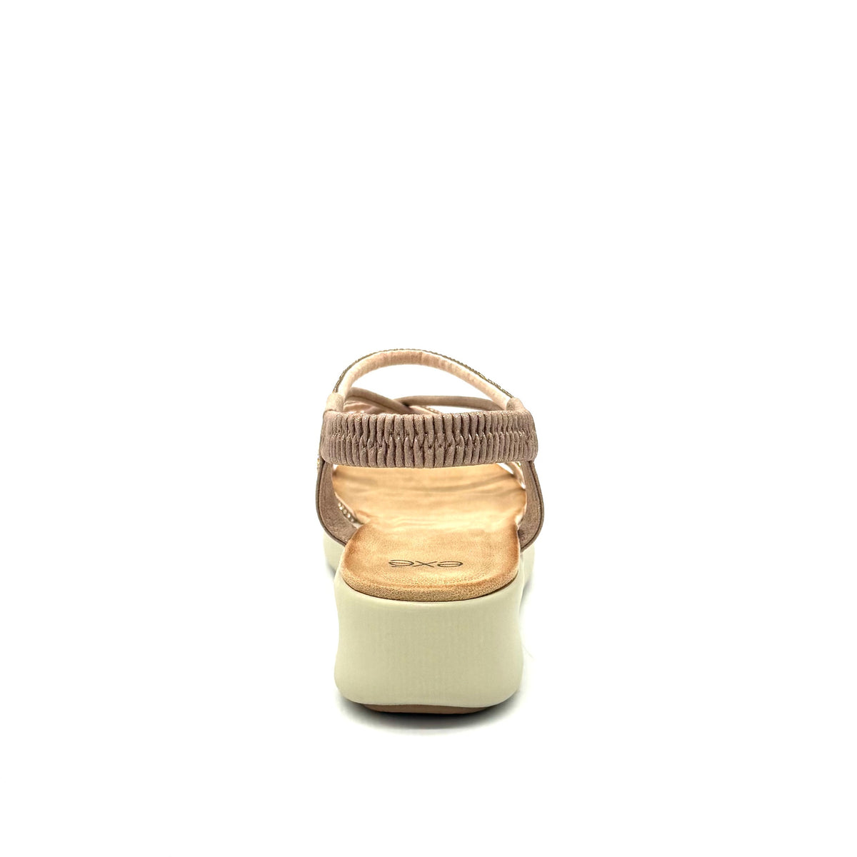 EXE Mira-H20 rose gold strappy platform sandals for women with lightweight design and cushioned sole