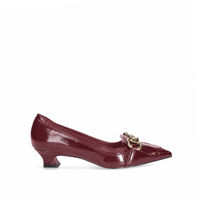 EXE Victoria-920 Patent Chain-Bit Pointed Toe Pump
