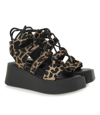 EXE 833 Platform gladiator sandal