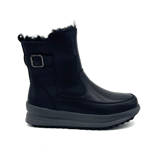 Bonavi 25-ZBU2-4 Leather Fur-Lined Boot