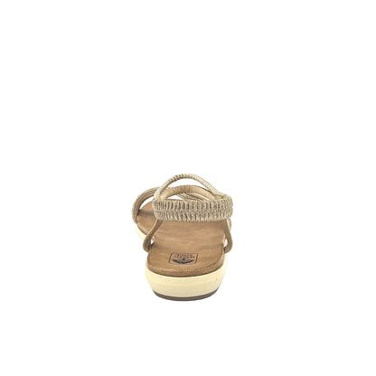Mastic Soul Alina Rhinestone Strappy Flat Sandal