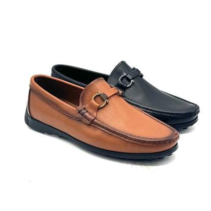 Mastic Sole 2574 – Men’s Leather Bit Driving Loafer