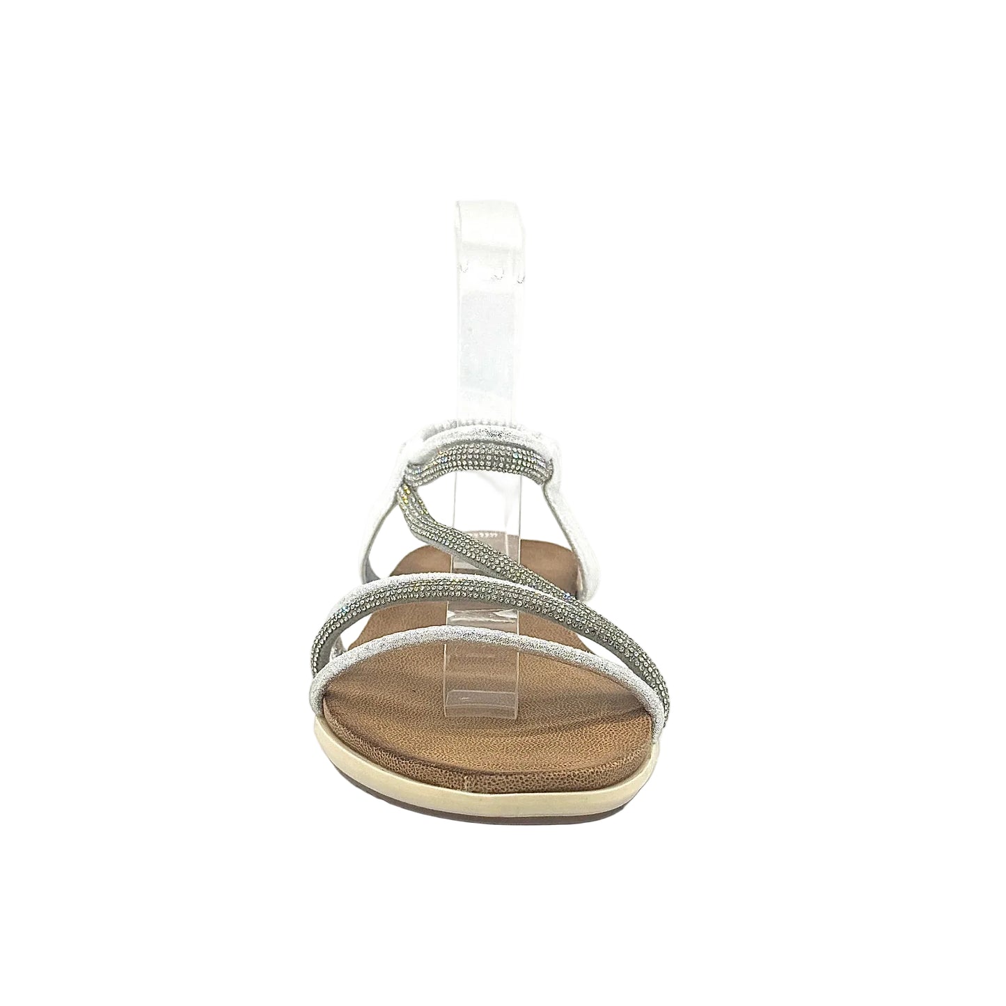 Mastic Soul Alina Rhinestone Strappy Flat Sandal