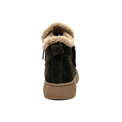 Bonavi 25-ZBE17-5 Women’s Suede Leather Ankle Boots