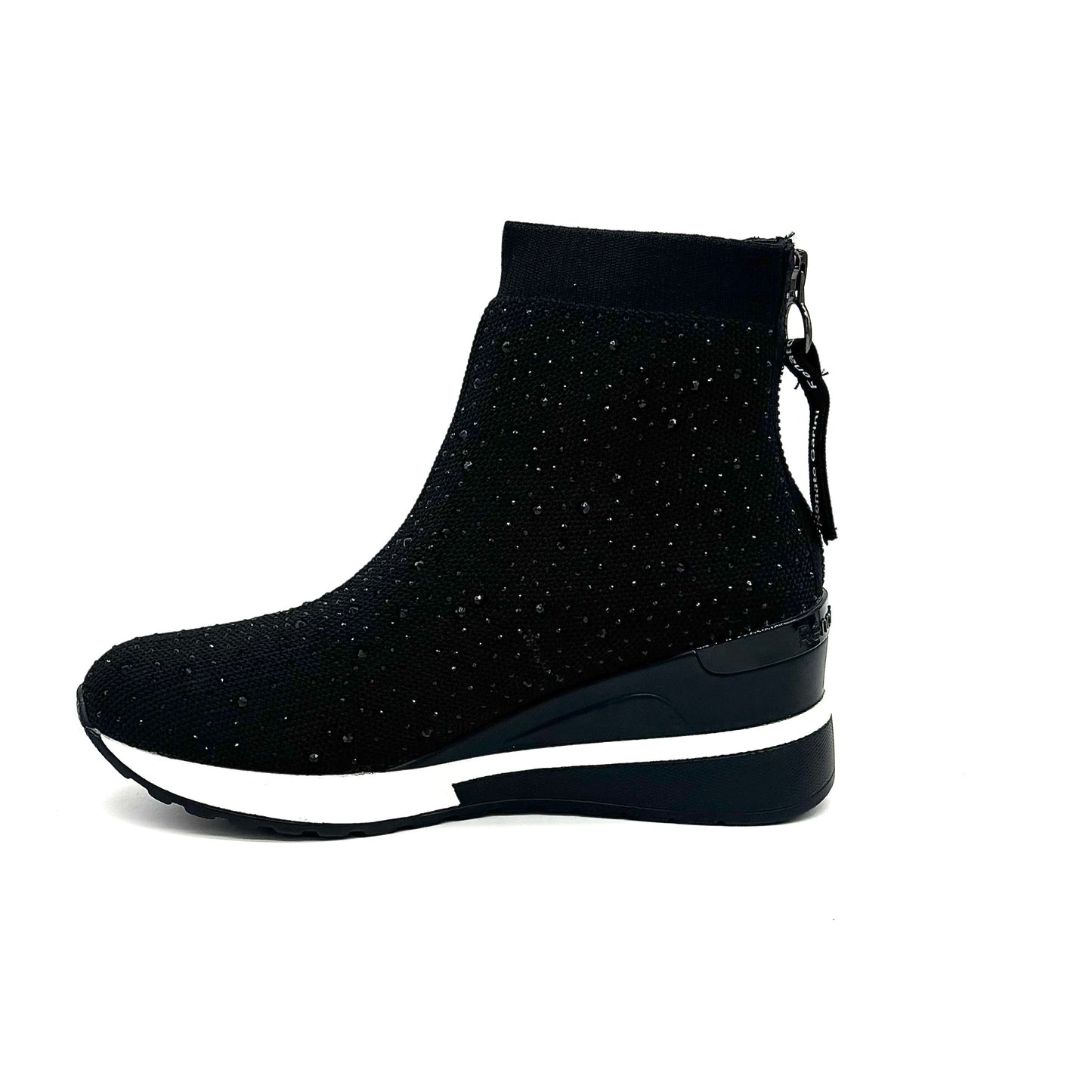 Renato Garini 34-210B High Zip Sneaker w Stones