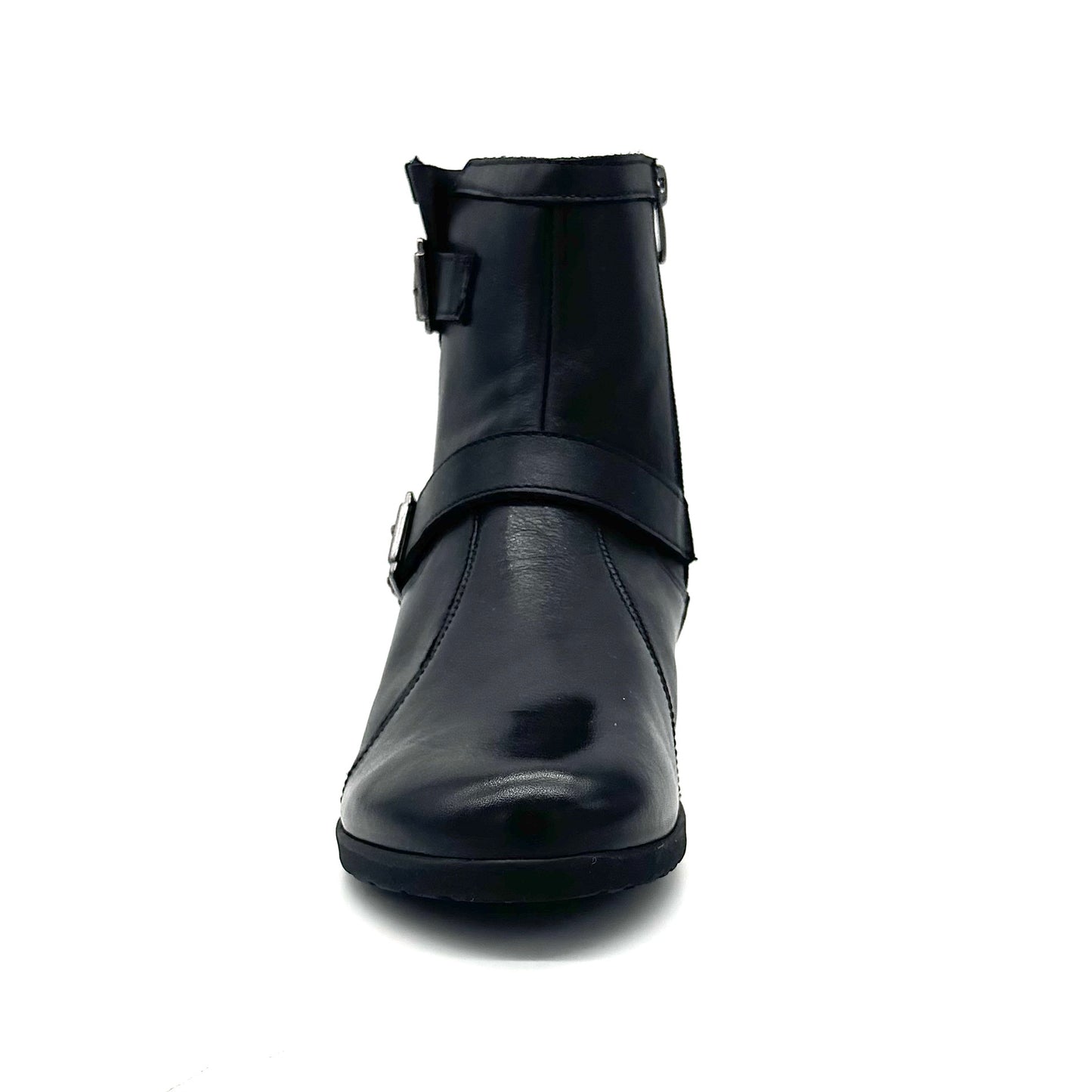 Bonavi 017-02105 Black Leather Buckle Boot