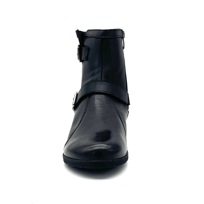 Bonavi 017-02105 Black Leather Buckle Boot
