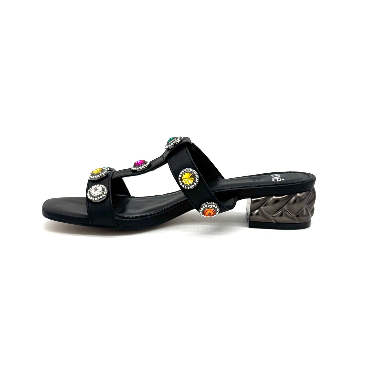 EXE KATY-414 Slide Sandal Low Block Heel
