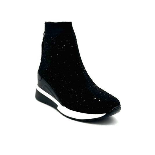 Renato Garini 34-210B High Zip Sneaker w Stones