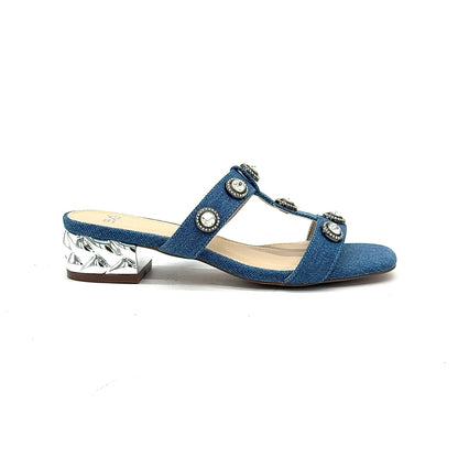 EXE KATY-414 Slide Sandal Low Block Heel