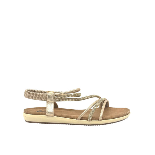 Mastic Soul Alina Rhinestone Strappy Flat Sandal
