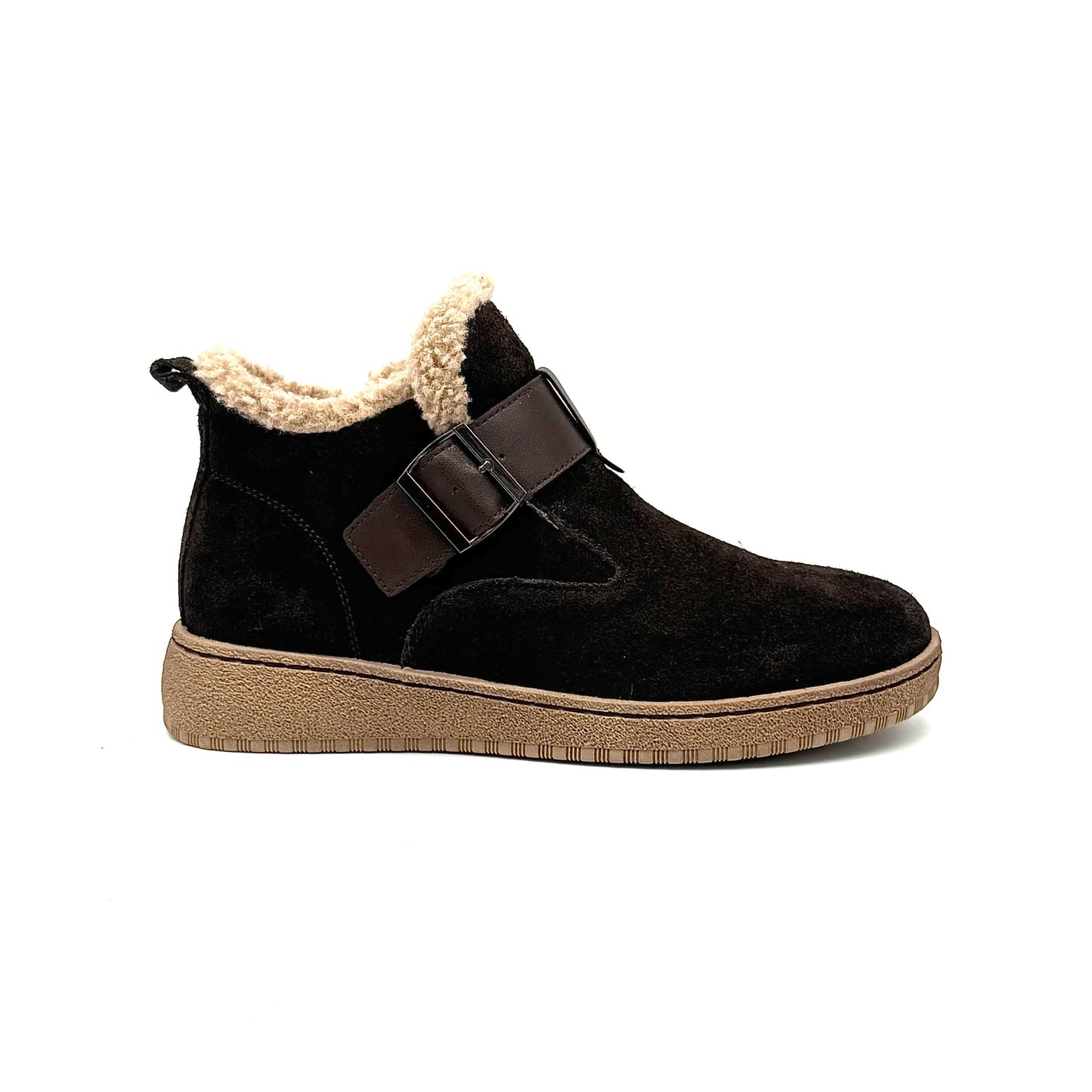 Bonavi 25-ZBE17-5 Women’s Suede Leather Ankle Boots