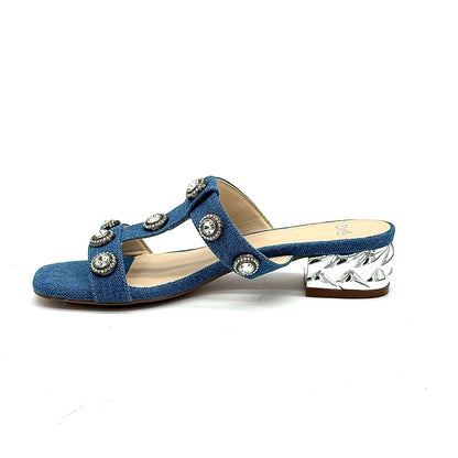 EXE KATY-414 Slide Sandal Low Block Heel