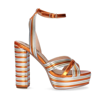 OPHELIA-832 Orange Heel Sandal