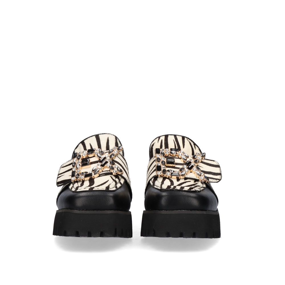 EXE P212-W168T Animal Print Loafer w Lug Sole