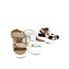 RENATO GARINI DMD-230826-2 metallic platform sandals in Gold/Pink, White/Silver and Champagne/Bronze, group front view