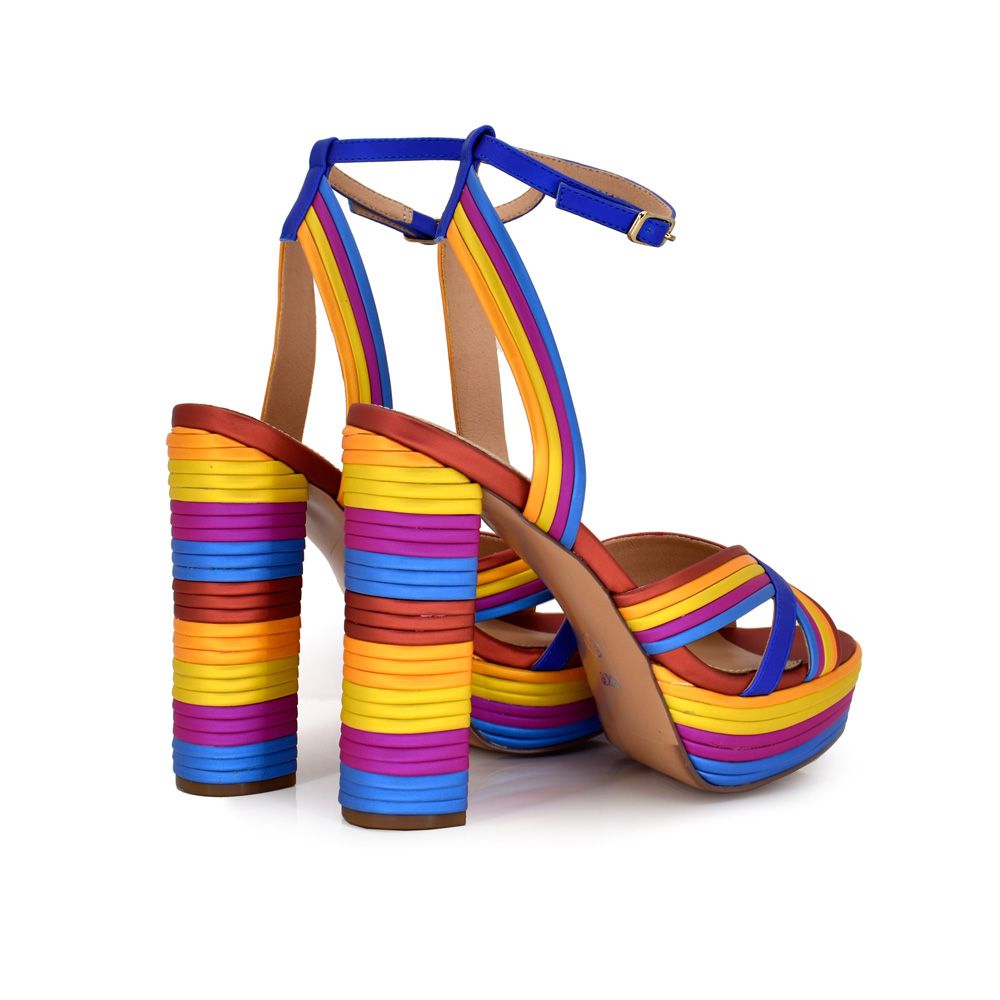 Metallic Pointed Toe Multicolor Stiletto Heels | Nasty Gal